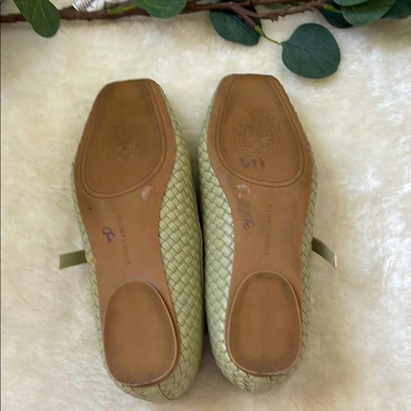 Vince Camuto Woven Cream Mary Jane Flats - Picture 4 of 6